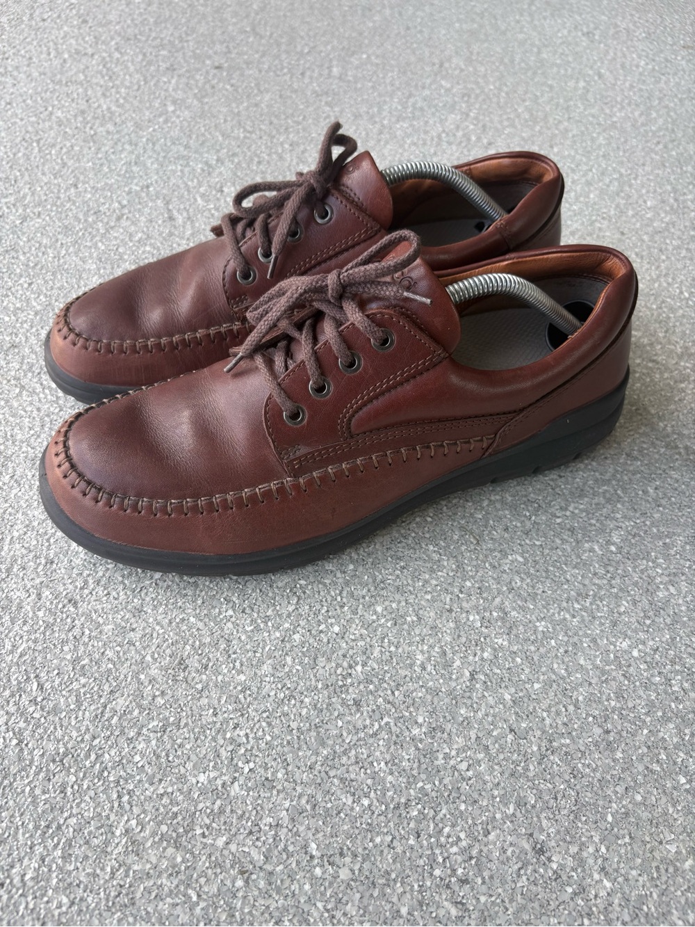 ECCO Seawalker Tie brown leather casual walking shoes men’s 11.5 (45)